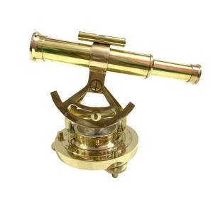 <b>Vintage</b> Brass Nautical Alidade Telescope with <b>Compass</b> Wholesale Marine Navigation Gift OEM Manufacturer - Product Image 5