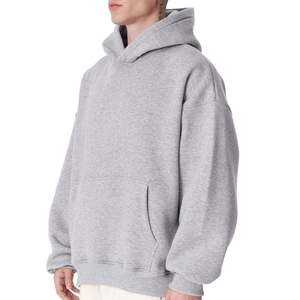 Sudadera con Capucha Oversize para Hombre, Personalizada al por Mayor, de Alta Calidad, Forro Polar Grueso, con Logotipo Personalizado, Hombros Caídos, Tejido French Terry - Product Image 2