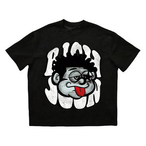 Camiseta de Hombre Oversize Estilo Urbano de Algodón Pesado, Corte Holgado, Casual, Premium, Venta al por Mayor 2026 - Product Image 1