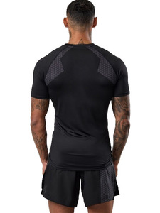 OEM custom <b>compression</b> <b>shirts</b> <b>men</b> performance fit polyester quick dry breathable fabric for gym running and active training - Product Image 6
