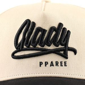 Gorra Deportiva Clásica de 5 Paneles, Cierre a Presión, Tela de Lona Transpirable e Impermeable, Impresión Puff, Bordado Sólido, Unisex, Primavera/Verano - Product Image 6