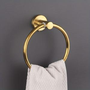 Coastal Style Shell Shape Metal Towel Holder <b>Wall</b> Mounted Rust Resistant Bathroom Decorative Brass Towel Bar Low Moq Rust Free - Product Image 3