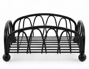 Stylish <b>Tissue</b> <b>Box</b> And Napkin <b>Holder</b> In Black Metal Iron With Sleek Design Perfect For Elegant <b>Tissue</b> Storage And Organization - Product Image 5