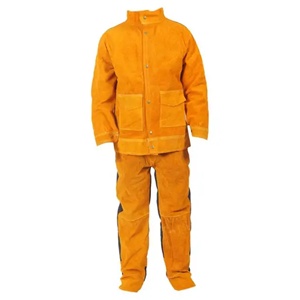 Veste de sécurité en cuir de vachette de haute qualité, résistante au feu de niveau D, pour travaux industriels, combinaisons de soudage, SÉCURITÉ - Product Image 1