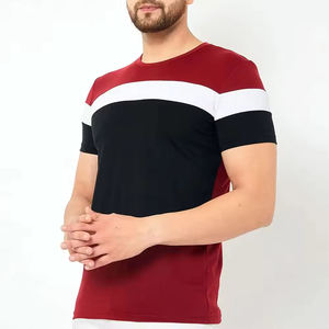 Camiseta de Hombre al por Mayor, Personalizable con el Logotipo de su Marca, de Tela de Poliéster/Algodón, Transpirable, Ecológica, Diseño Simple y Casual - Product Image 1