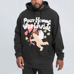 Sweat-shirt à capuche Econex Sports pour homme, imprimé Cupid Worldwide, coupe régulière, longueur intégrale, survêtement décontracté en coton pour homme, printemps - Product Image 3