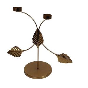 Bougeoir en laiton de conception dorée support décoratif fait à la main pour bougeoir de Noël et de festival - Product Image 1