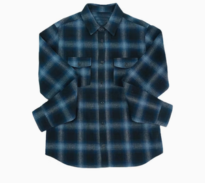Unisex Flannel Plaid Shirt Long Sleeve Button <b>Down</b> Casual Regular Fit Autumn Wear With Pockets - Product Image 4