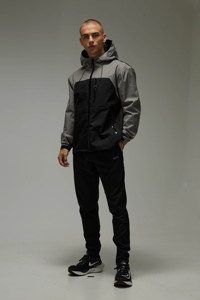 Veste coupe-vent pour homme, coupe classique, design personnalisé OEM, vêtements de sport, séchage rapide, légère, imperméable, softshell. - Product Image 2