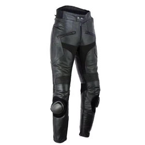 Pantalon de moto personnalisé coupe slim en cuir, coupe-vent et de protection, nouveau style - Product Image 2