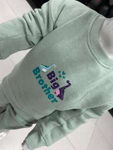 ชุดเสื้อผ้าเด็กแขนยาวผ้าฝ้ายเนื้อนุ่ม ชุดลำลองมีฮู้ดสำหรับเด็ก ฤดูใบไม้ผลิ ฤดูใบไม้ร่วง สีพื้น ชุดสองชิ้นสำหรับเด็กทารก - Product Image 5