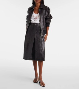 Jupe mini décontractée en cuir de haute qualité sur mesure pour femme, élégante et luxueuse, production en gros OEM ODM, échantillon - Product Image 1