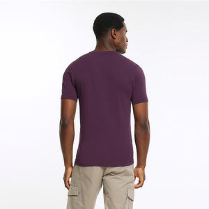 Streetwear Shirt Fashionable <b>Blank</b> 2026 180 Gsm Stretchable Regular Fit Summer Selling OEM Men's T-Shirt Polyester/Cotton Quick - Product Image 3