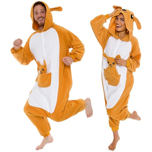 Pijama enterizo de forro polar con capucha y cremallera frontal de manga larga para mujer, diseño de tiburón, estilo de dibujos animados, ropa cómoda para invierno - Product Image 4