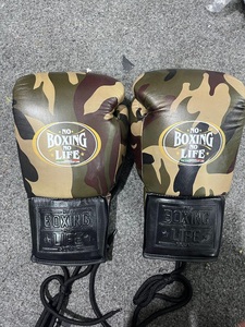 Premium Camo No Boxing No Life Real Cowhide Leather Boxing <b>Gloves</b> Lace-Up Professional Training Sparring Gear for Adults - Product Image 2