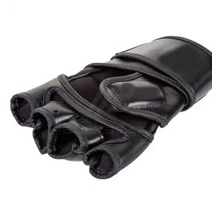 High Performance Leather MMA Gloves with Extra <b>Padding</b> Non-Slip Waterproof Hook and Loop Closure for Gym Training <b>Practice</b> - Product Image 5