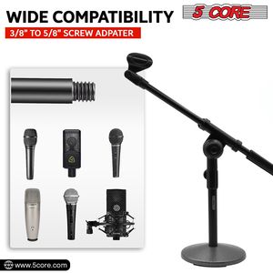 Support de microphone de bureau universel à base ronde 5-en-1 pour table - Product Image 6