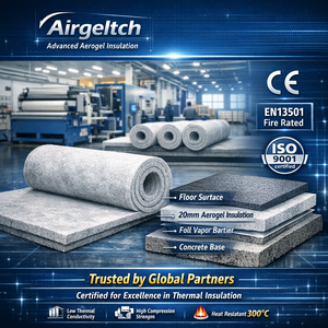 Couverture isolante en aérogel de 20 mm |   300 ° Isolation de sol pour chauffage par le sol et entrepôts frigorifiques à haute valeur R et haute résistance à la compression - Product Image 6