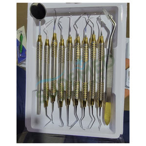 Juego de Curetas Gracey para Periodoncia, Curetas Dentales con Mango Hueco de Acero Inoxidable, Kit Quirúrgico - Product Image 5