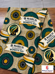 Tela Africana con Estampado de Cera, Textil de Algodón Ankara, Día Internacional de la Mujer 8 de Marzo, Fabricante OEM ODM Personalizado, Proveedor Mayorista - Product Image 4