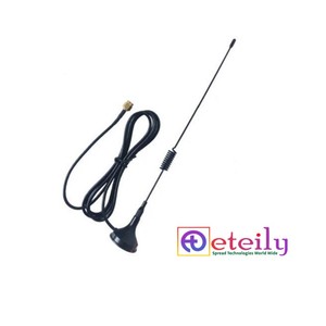 ETEILY ET-LT3M-1L3-SMS-S2 4G 3dBi เสาอากาศแม่เหล็กแบบสปริงพร้อมสายเคเบิล RG174 (L-3Mtr) และขั้วต่อ SMA ตัวผู้ - Product Image 1