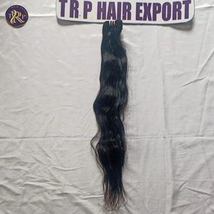 100% Natural ondulado 12 \ "Negro virgen indio templo extensiones de cabello trenzado de alta calidad - Product Image 5