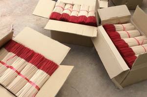 Gmex Natural White <b>Sandalwood</b> <b>Incense</b> Sticks with Red Handle for Religious Use in Malaysia, Indonesia Thailand - Product Image 5