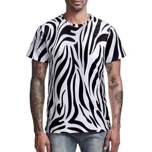 Vêtement à imprimé abstrait DailyWear pour hommes, t-shirt tendance décontracté et élégant pour jeunes - Product Image 1