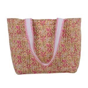 Bolsa de Mano de Algodón de Color Sólido de Jaipur Fashion con Cierre de Cremallera y Correa Ajustable para Compras Diarias y Viajes - Product Image 2