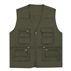Gilet d'hiver pour homme de haute qualité, grande taille, multi-poches, coupe-vent, respirant, écologique, utilitaire, vente en gros - Product Image 2