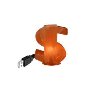 โคมไฟเกลือหิมาลัยขนาดเล็กแบบ USB ดีไซน์สวย คุณภาพสูง ผลิตด้วยมือจากคริสตัลธรรมชาติ พร้อมโลโก้สั่งทำได้ โรงงานผลิตโดยตรง - Product Image 1