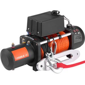 Verricello Elettrico per Camion con Capacità di Carico di 13500 Libbre, Cavo Sintetico 3/8 X 80 ft, 12V DC, Controllo Remoto Wireless e Cablato - Product Image 2
