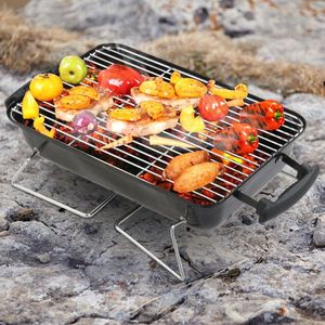 Portable Small BBQ Grill for Outdoor Camping Tabletop Charcoal Smoker for Backyard Picnics and Beach Adventures - Product Image 3