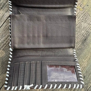 Sac de direction en cuir véritable de vachette de style bohème vintage haut de gamme, logo artisanal indien, fermeture éclair pour la saison de printemps - Product Image 3