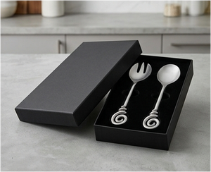 Pure And Polished Stainless Steel <b>Salad</b> <b>Tools</b> <b>Salad</b> Server With Designer Handles For Household Restaurants Hotel And Resort - Product Image 3