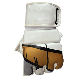 Gants de combat professionnels pour MMA, Sanda et Kickboxing, avec fermeture extensible, imperméables, sans doigts, en PU - Product Image 4