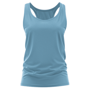 เสื้อกล้ามออกกำลังกายผู้หญิงแบบ Racerback ระบายอากาศได้ดี เหมาะสำหรับฟิตเนส ถักจากผ้าฝ้าย 100%  โลโก้ด้านหน้า - Product Image 3