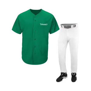 Diseña tu propio uniforme de béisbol con logotipo, ropa de equipo transpirable, uniforme de béisbol para hombre. - Product Image 1