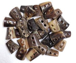 Excellente qualité Personnalisable 2-Hole Shank Style Corne Bascule et Boutons Vente en gros de haute qualité avec taille et Design personnalisés - Product Image 1