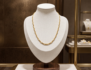 Cadena de Oro con Diseño de Onda Trenzada DIVYORO - Product Image 2