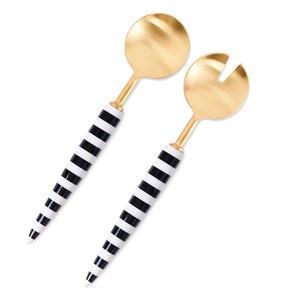 Ensemble de couverts pour la maison, l'hôtel et le restaurant, avec manche blanc, cuillère, fourchette, ensemble de couverts en acier artisanal - Product Image 5