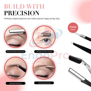 Kit de pinces à sourcils pour soins personnels, contrôle facile, en métal durable, pour usage quotidien - Product Image 4