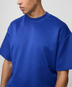 Ensemble de t-shirts en coton pour hommes avec logo imprimé et brodé personnalisé, style décontracté pour l'été, col rond, tissu tricoté, ensembles d'été. - Product Image 5