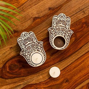 เชิงเทียนไม้ชีแชมแกะสลักลายจาลี ขายส่ง |   โคมไฟตกแต่งสไตล์ดั้งเดิม - Product Image 3