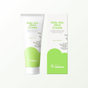 Crème pour le corps coréenne K-Beauty Polmedison Kids Ato Nourishing Cream 100ml Fabriquée en Corée, lotion hydratante - Product Image 3