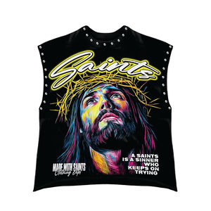 Créez votre propre logo imprimé sur des t-shirts pour hommes surdimensionnés, 100% coton, coupe classique, décontractés, tissu tricoté écologique - Product Image 4