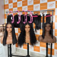 Perruques en dentelle à densité 150-200%, Cheveux vierges Remy de grade 12A, Ondulation naturelle, Pré-épilées, Extensions de cheveux bruts VN HD avec closure frontale