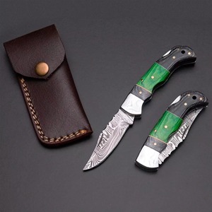 Navaja Plegable con Hoja Parcialmente Serrada de Acero Inoxidable, Navaja de Bolsillo con Clip para Cinturón, Herramienta Táctica de Supervivencia para Exteriores EDC - Product Image 4