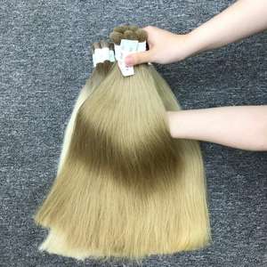 Venta al por mayor paquete de extensiones de cabello Remy recto de todos los colores virgen invisible para pelucas frontales de encaje pelucas de estilo ondulado trenzado - Product Image 2