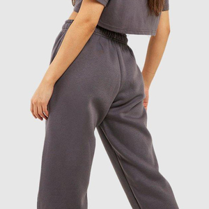 Custom Gym Anti-Wrinkle Lightweight Breathable <b>Sweatpants</b> <b>Women</b> High Quality Workout Loose Fit Wide Leg Straight Spring Pants - Product Image 2